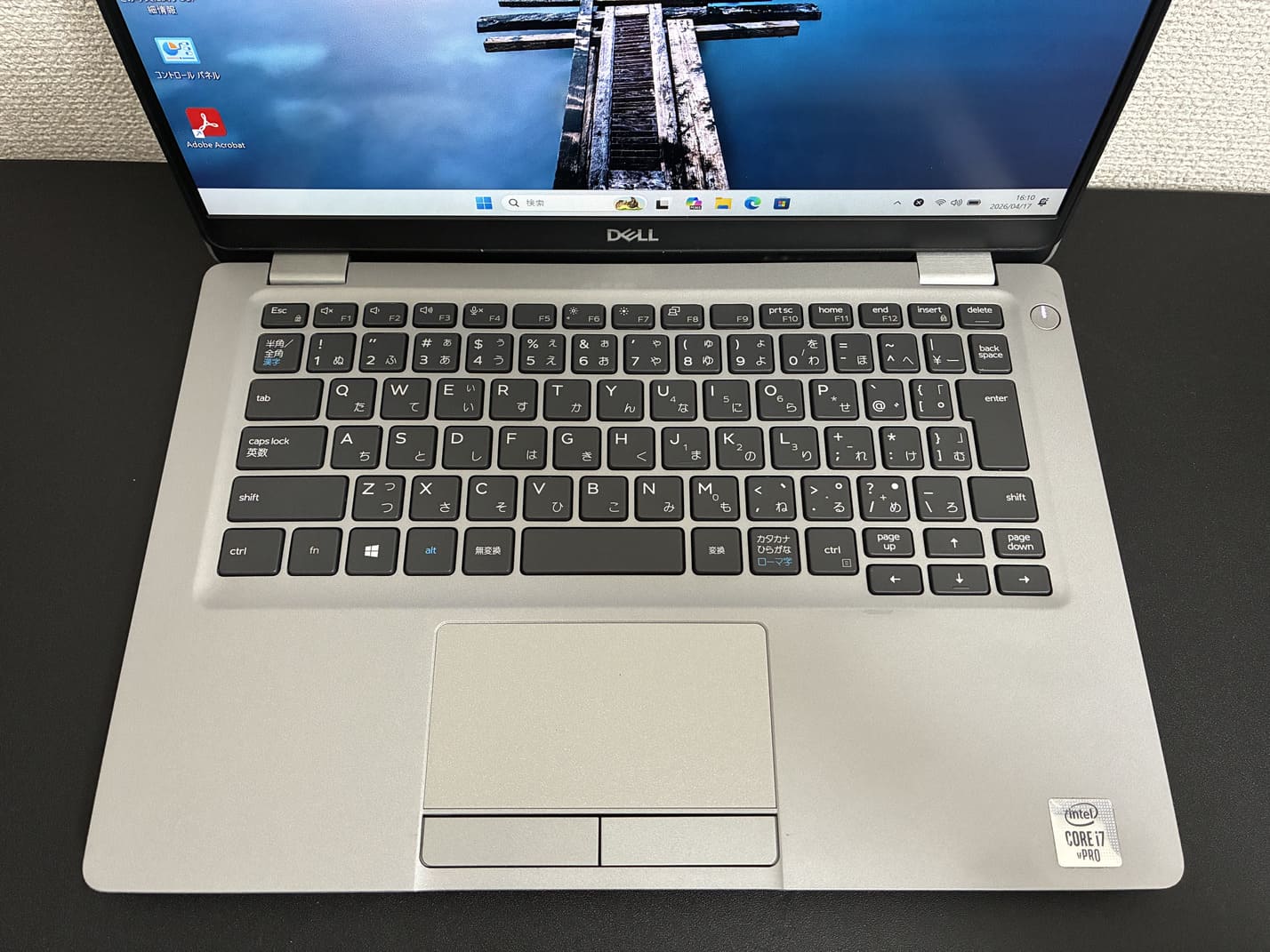 中古 DELL Latitude 5310 の日本語キーボードとタッチパッドのアップ