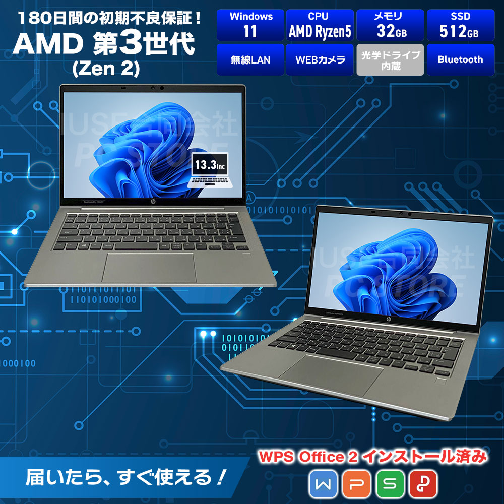HP ProBook 635 Aero G7 スペック一覧(WPS Office 2搭載)